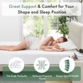 thumbnail image 3 of Twin XL Mattress, Beddle 6" Gel Memory Foam Mattress with Removable Cover Mattress in a Box Medium Firm Mattress, 3 of 7