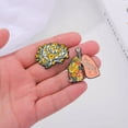 thumbnail image 3 of Broche de cerebro rosa, hueso, pecho, pulmón, insignia de metal, órganos humanos, flores, antiluz, 3 of 6