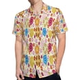thumbnail image 4 of High Quality Hawaiian Shirts for Men Short Sleeve Aloha Beach Shirt Floral Summer Casual Button Down Shirts Blouses OCAK4D, 4 of 7