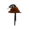 thumbnail image 4 of Nicky Bigs Novelties Adult Mini Oktoberfest Hat Headband Lederhosen Costume German Alpine Fascinator Hats Tyrolean Fedora, 4 of 6