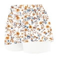 thumbnail image 3 of Mifsaly Athletic Skirts for Women Floral Print Golf Tennis Skirt with Liner Soft Comfortable Outdoor Workout Daily Wear Sporty Skorts White,XL, 3 of 4