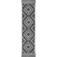 thumbnail image 2 of JONATHAN Y SANTA MONICA 2 x 8 Runner Rug, Marokko Diamond Tribal Medallion - Black/Ivory, SMB127F-28, 2 of 4