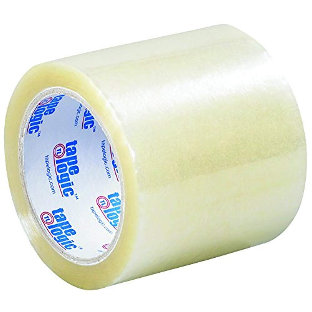 Tape Logic Clear 2 Mil Acrylic Tape 4" x 72 Yard Roll (6 Pack)