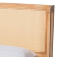 thumbnail image 5 of Baxton Studio Glennis Brown Wood Queen Size Platform Bed with Woven Rattan, 5 of 6