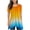 Orange, variant on Xihbxyly Women's Blouses, Womens Tops Crew Neck Short Sleeve T-Shirts Summer Print Blouses Casual Loose Tops Blouses Fashion Tunic Shirt