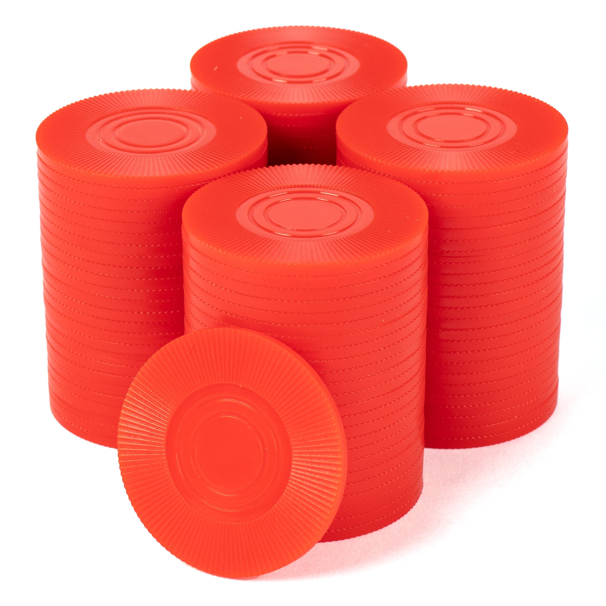 Brybelly 100pack interlocking Poker Chip Set 2 Gram Lightweight Plastic Chips for Texas Hold