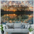 thumbnail image 4 of Orinice Sunset Clouds Trees Tapestry Wall Hanging Unique Style Graphic Tapestries Home Decor 60x50inch, 4 of 6