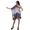 thumbnail image 2 of Moomaya One Shoulder Maxi Dresses Women Printed Plus Size Kaftan Beach Dress, 2 of 6