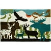 Home Fires PY-MM004 22 in. x 34 in. Accents Forest Dwellers ndoor Rug - Black and Brown