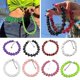 thumbnail image 2 of Classic Dice Necklace Clavicle Chain Acrylic Dice Beads Stretch Choker Necklace, 2 of 5