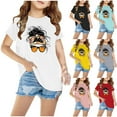 thumbnail image 2 of Zwiiyzr Toddler Kids Boys Girls Cotton Shirts for 3-10 Years Trendy Cute Round Neck Print Tee Short Sleeve Top White, 2 of 6