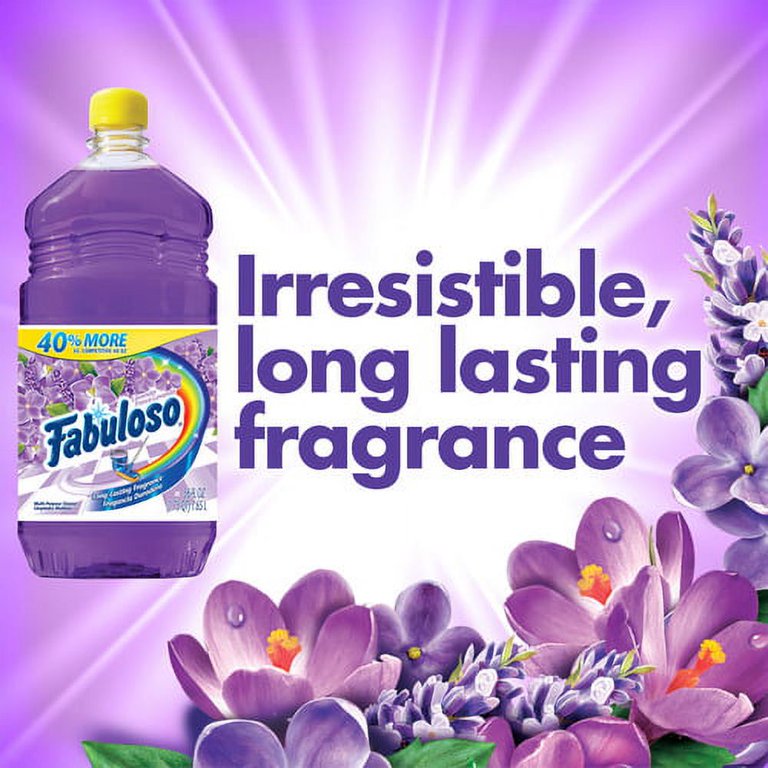 Fabuloso Makes 64 Gallons Lavender Purple Liquid Floor Cleaner Refill + 1  Wallet Tissue