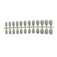 thumbnail image 1 of Vogacara Uñas postizas con purpurina para mujer, prensa de belleza, herramientas de manicura desmontables, producto DIY, parche de cobertura completa Arte de uñas Blanco Vogacara CE012362-03B, 1 of 6