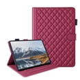 thumbnail image 3 of for Honor Pad X9 2024/Honor Pad X8A 11 inch Case, Rhombus Pattern Multiple Viewing Angles Stand Slim Folio Cover (Red), 3 of 6
