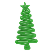 MKB Christmas Tree Ultra Durable Nylon Dog Chew Toy for Aggressive Chewers - Green
