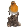 thumbnail image 2 of MOTION ACTIVATED SINGING ROBIN ON STUMP, 2 of 5