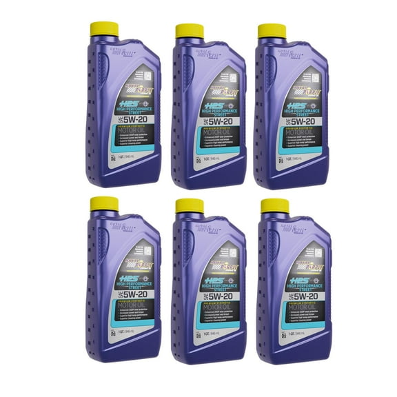 Royal Purple HPS 5W20 High Performance Engine Oil, 6 Quart Case