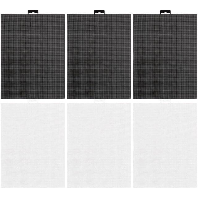 6Pcs Portable Mesh Sheets Cross Stitch Sewing Sheets Handmade Quilting Sheets Needle Knitting Sheets