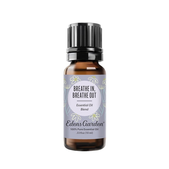 Edens Garden Breathe in, Breathe Out Essential Oil Blend- 100% Pure Premium Grade, Undiluted, Natural, Therapeutic, Aromatherapy, The Best for Diffusing, Skin, Humidifiers, Kid Safe 10 ml (.33 fl oz)