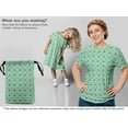 thumbnail image 5 of oneOone Polyester Spandex Léger Vert Menthe Tissu Robe de Noël Tissu Tissu Imprimé par la Cour 56 Pouces de Large, 5 of 5