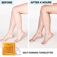 BRONZE SelfTanning Towelettes For Body Medium Natural Tan 6 Each (Pack