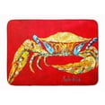 thumbnail image 1 of Carolines Treasures MW1116RUG Crabe Bleu sur Rouge Sr. Tapis de Mousse à Mémoire Lavable en Machine, 1 of 4