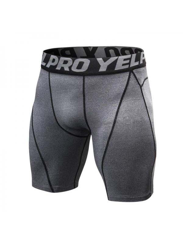 Details about   Men Casual Compression Shorts Base Layer Briefs Pants Jogging Gym Fitness Shorts 