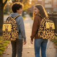 thumbnail image 3 of Xixirimido 17inch Backpack for Kids Multi-pocket School Bag for Boys Girls Large Capacity Bookbag for Preschool Kindergarten Elementary Students, Cartoon Giraffe Print, 3 of 8