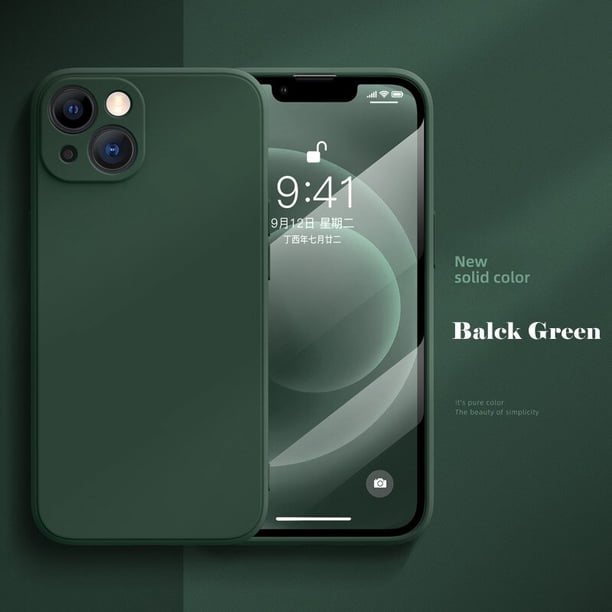 Funda de silicona líquida cuadrada Original para iPhone, protección completa a prueba de golpes, 14, 12, 11, 13 Pro Max, Mini, X, XS, XR, 7, 8 Plus Fivean unisex