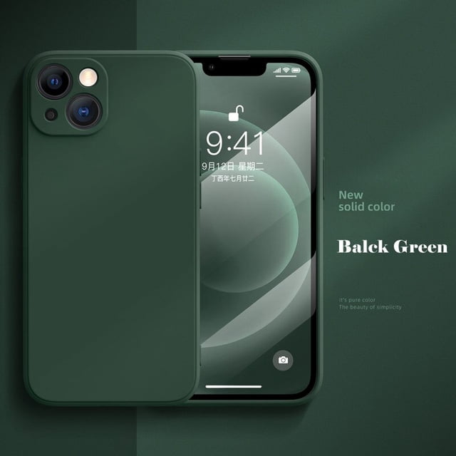 Funda de silicona líquida cuadrada Original para iPhone, protección completa a prueba de golpes, 14, 12, 11, 13 Pro Max, Mini, X, XS, XR, 7, 8 Plus Fivean unisex