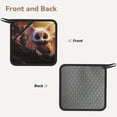 thumbnail image 2 of Sikiie Adorable Fluffy Bat Pot Holders Kitchen Insulation Mats Heat Resistant Pot-Holder Oven Anti-Scald Pads for Cooking Baking, 7.1*7.1inch, 2 of 8