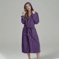 thumbnail image 2 of TANYSU Women's Sleepwear Night-robe Long Sleeve Bath Robe Pajama Comfortable Wear For Everyday Home Relaxation Soft Breathable Solid Color Robes Trendy, 2 of 5