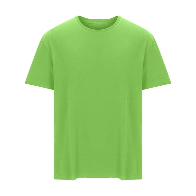 pstuiky Mangas cortas para hombre, Camiseta informal de verano holgada de manga corta con cuello redondo para hombre camisas casuales para hombre xxl