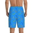 thumbnail image 3 of Kdxio Colorful Snake Print Mens Sleep Shorts Bottoms Soft Comfy Pajama Wear Pants with Drawstring Pockets, 3 of 7