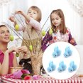 thumbnail image 4 of Juguetes De Conejito Bunny Toys DIY hecho a mano conejito de Pascua azul gris decoraciones de Pascua (azul) Likrtyny libre de BPA, 4 of 8