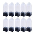 thumbnail image 1 of KLKCMS 10 Pieces Flower Gift Boxes Single Rose Flower Box Empty with Handle Transparent Black, 1 of 9