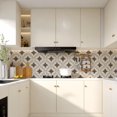 thumbnail image 6 of DEWOO 12''x12'' Peel and Stick Kitchen Backsplash Tiles Floral Cute Contact Paper Vintage Village Country Cottage Wallpaper Farmhouse Renter Friendly Geometry Heat & Water Resistant Kitchen Bedroom, 6 of 10