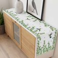 thumbnail image 4 of Spring Botanical Table Runner - 120 Inch Long, Kitchen Dining Table Runner Dresser Scarves, Watercolor Leaves Flowers Birds Country Farmhouse Decor for Coffee Tables Wedding Party Banquet, 4 of 8