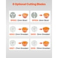 thumbnail image 4 of VEVOR Food Processor Vegetable Chopper w/ 6 Blades Food-Grade Stainless Steel Blender, 4 of 9