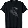 thumbnail image 1 of Cool Design Corbeau Noir Excellente Idée Cadeau T-Shirt P-3TG L Noir, 1 of 4