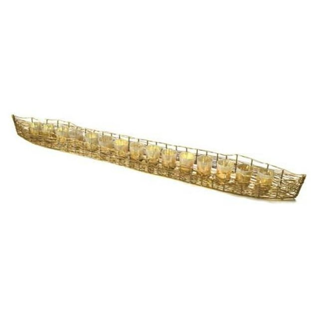 R16 HOME 79387-G Gold Iron Boat WITH 15 Mercury