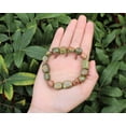 thumbnail image 3 of Unakite Tumbled Gemstone Crystal Bracelet 6-8 mm stones (Stretchy - US Seller), 3 of 7