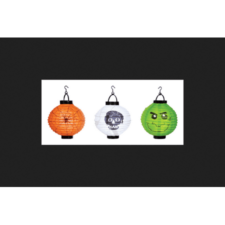 Diamond Visions Lighted Paper Lanterns Decoration Orange Diamond Visions Lighted Paper Lanterns Decoration Orange White Green