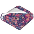 thumbnail image 2 of Bingfone Skull colorful flower daisy Print Flannel Fleece Blanket Throw Blanket for Bed,Sofa,Couch,Travel,Camping(80"x60" ), 2 of 8