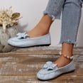 thumbnail image 6 of Crunowin Women's Round Toe Comfort Shoes, Covered-Toe Casual Design Soft Sole Everyday Flat Flats Light Blue, 6 of 9