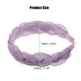 thumbnail image 2 of Unique Bargains 1 Pcs Mesh Rhinestone Chain Headband Faux Crystal Headbands Hair Accessories Purple 1.1 Inch Wide, 2 of 7