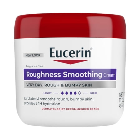 Eucerin Roughness Smoothing Body Cream for Dry, Rough Skin, 16 oz Jar