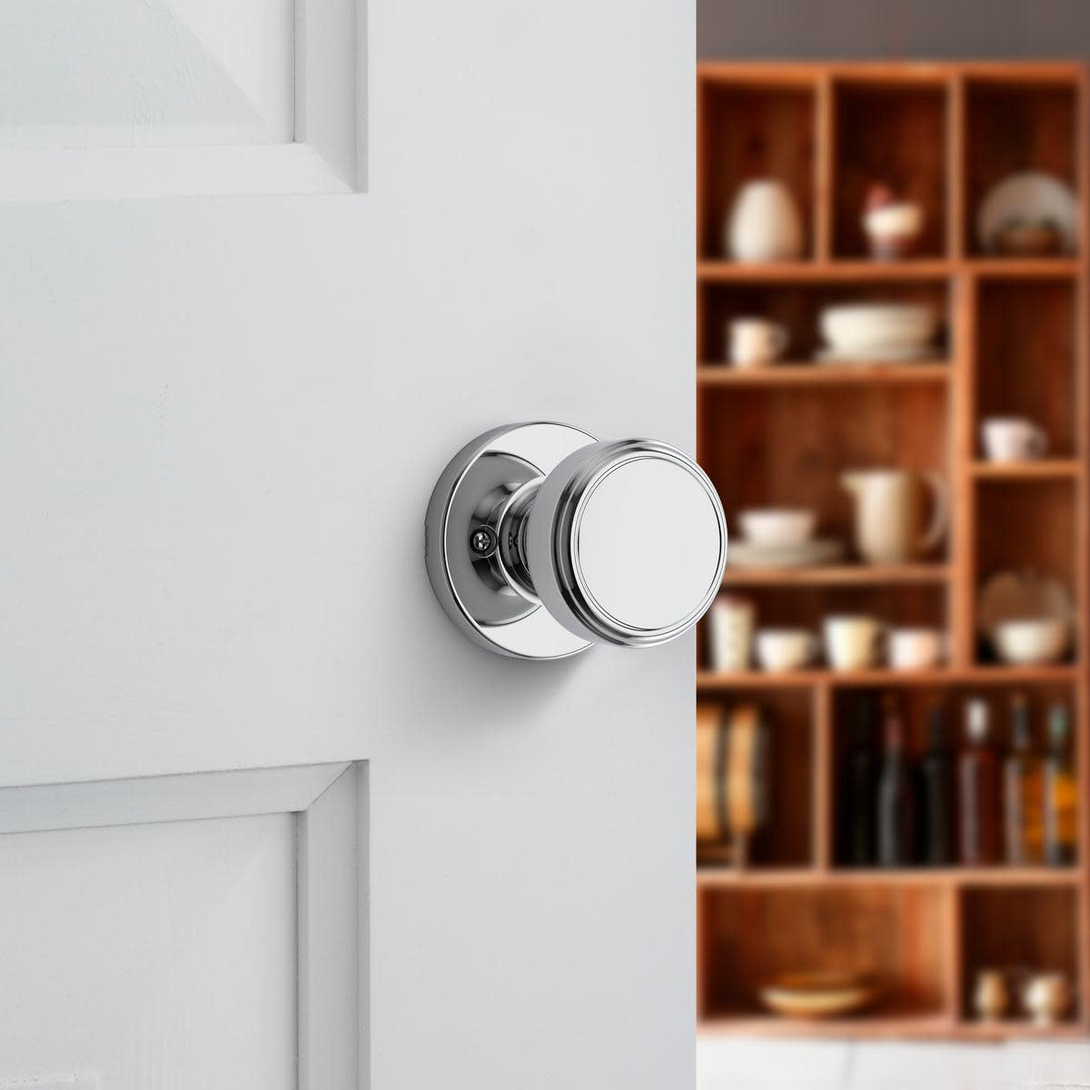 Kwikset 488MNKRDT-514 Maven Non-Turning One-Sided Dummy Door Knob - Black