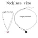 thumbnail image 4 of 2 piezas de collar de nube de flores de corazón de diamante colorido estilo dopamina accesorios para mujer, 4 of 8