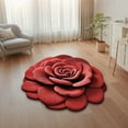thumbnail image 5 of Antqov Flower Rug, Washable Floor mat, Home Decoration Carpet for Beautiful Flower Theme Decor, Living Room Bedroom Bathroom Area Rug, 5 of 6
